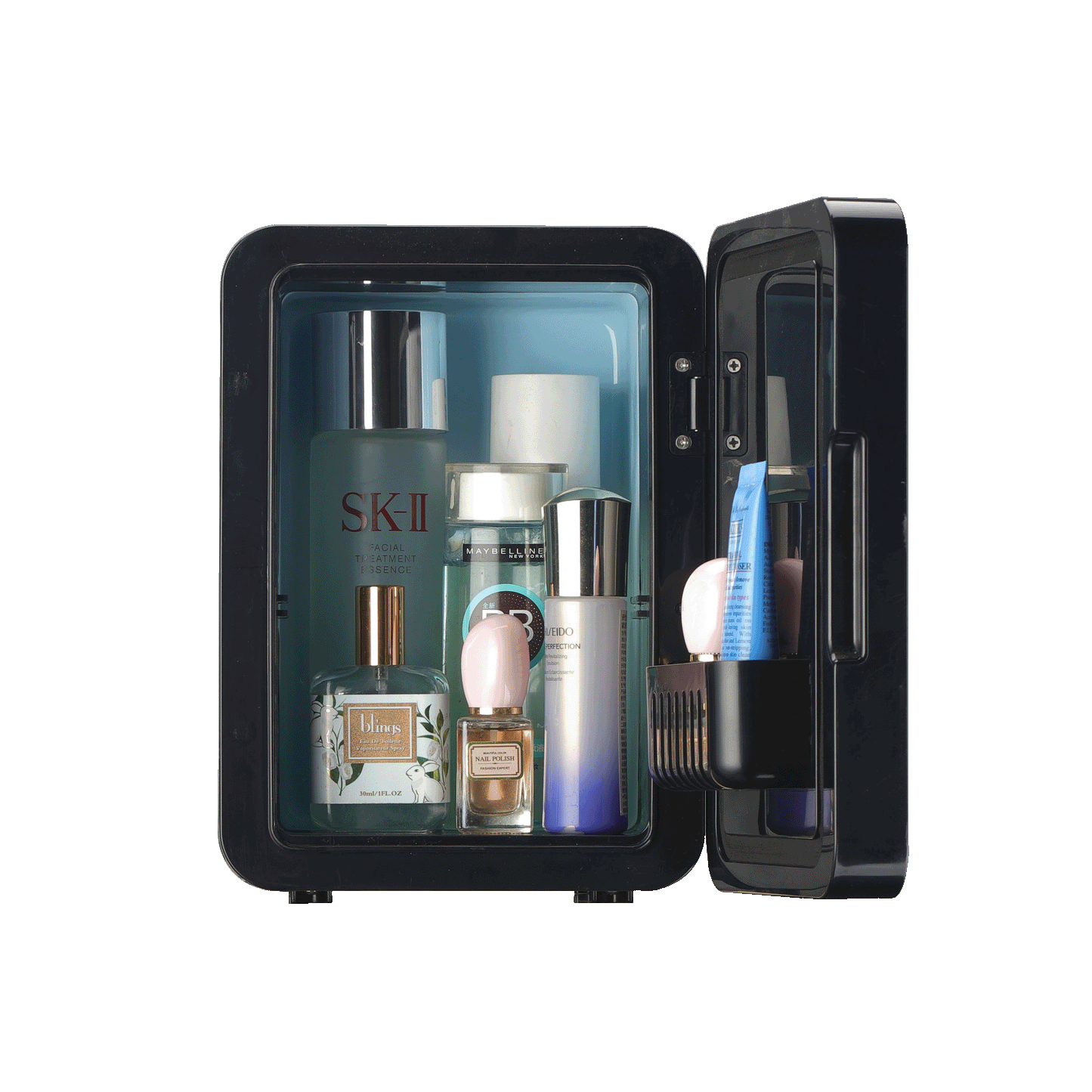 RadiantGlow Skincare Fridge with Mirror & LED Light