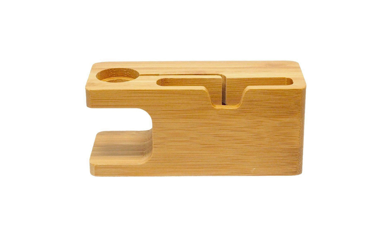Wooden Mount And Cradle Station Dock For Apple Watch And iPhone