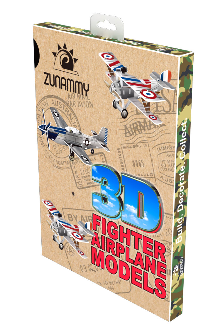 3D Fighter Jet and Airplane 30-Pieces Puzzle Pop up Models for Kids