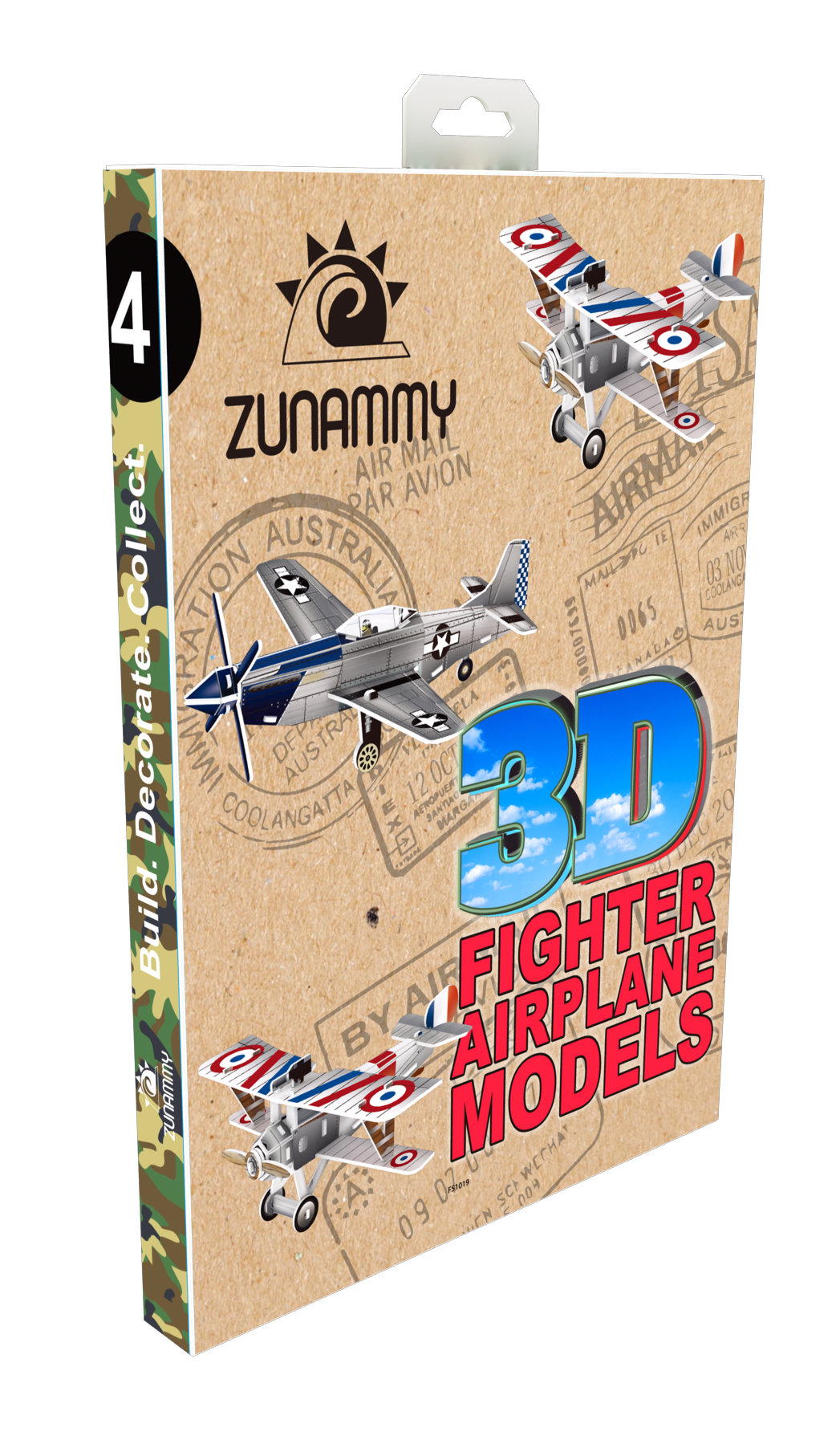 3D Fighter Jet and Airplane 30-Pieces Puzzle Pop up Models for Kids