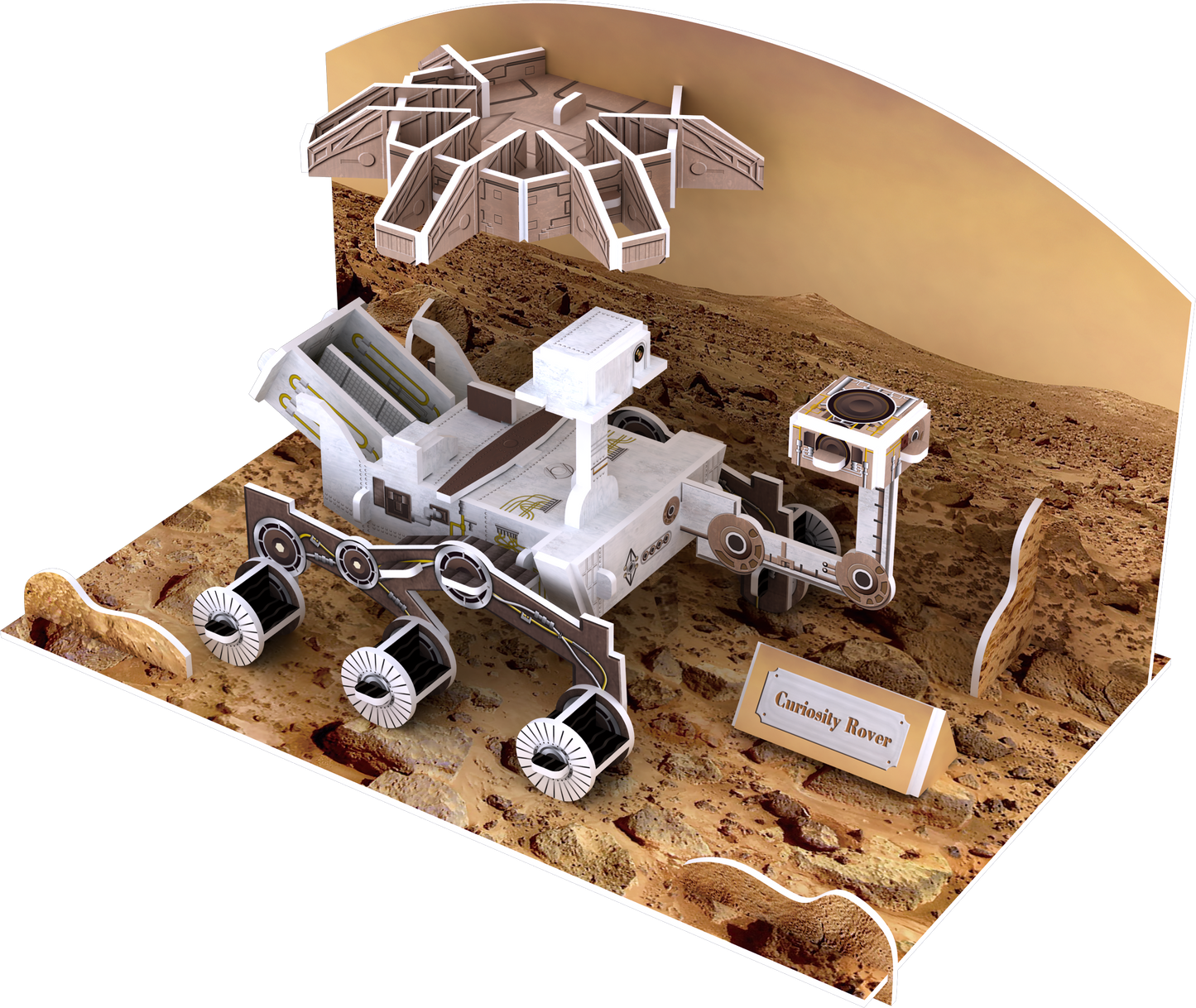 3D Space Station 30-Pieces Puzzle Pop up Models for Kids