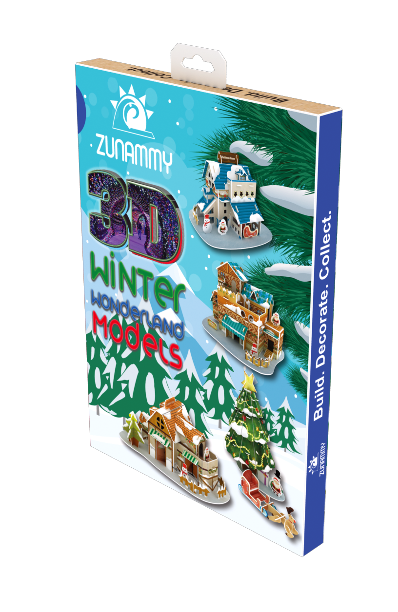 3D Winter Wonderland 30-Pieces Puzzle Pop up Models for Kids