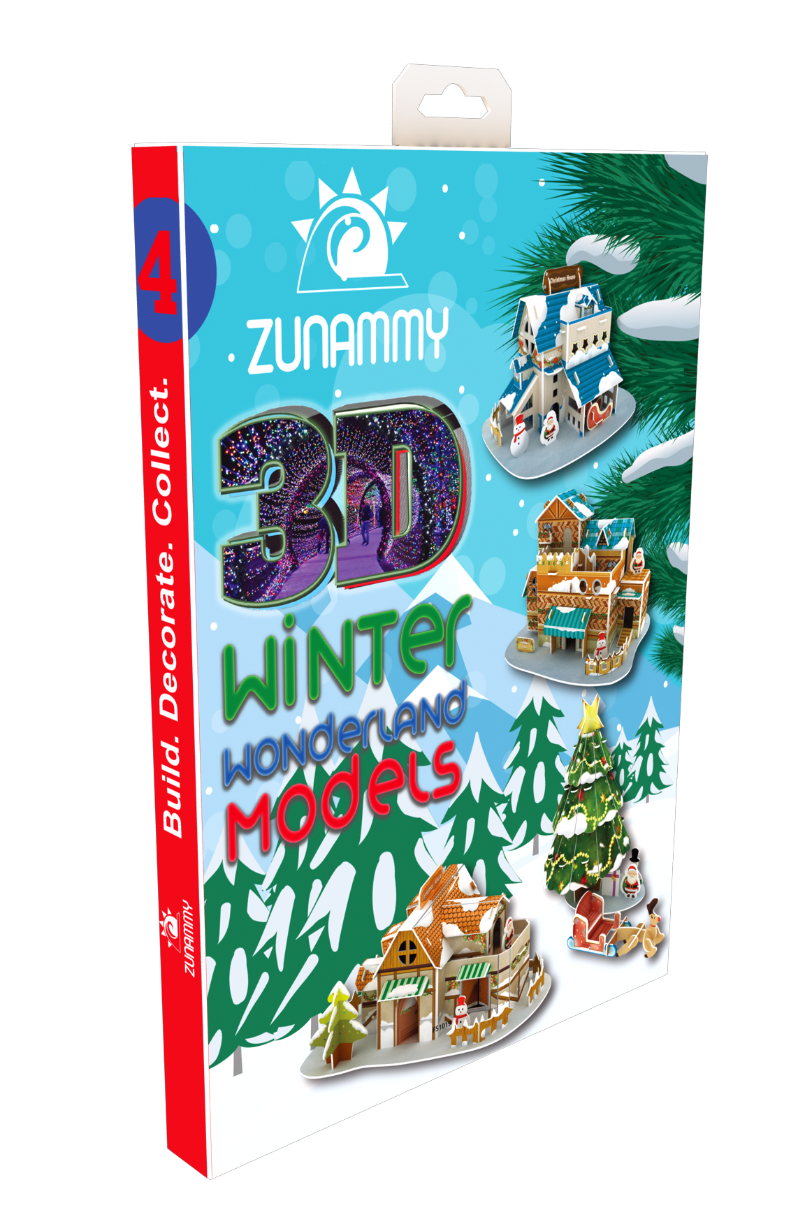 3D Winter Wonderland 30-Pieces Puzzle Pop up Models for Kids