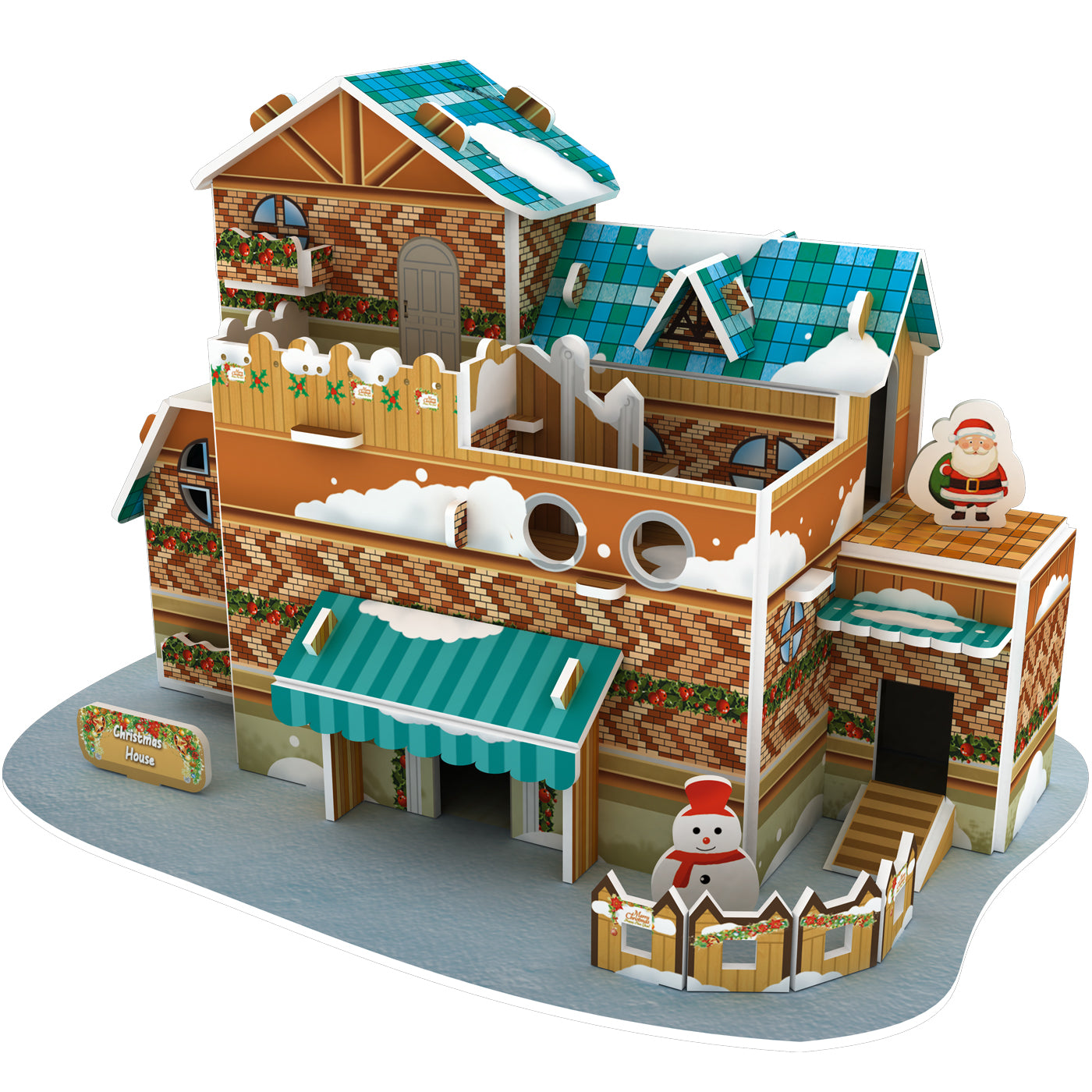 3D Winter Wonderland 30-Pieces Puzzle Pop up Models for Kids