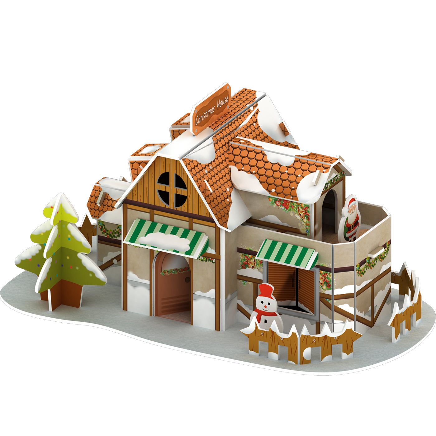 3D Winter Wonderland 30-Pieces Puzzle Pop up Models for Kids