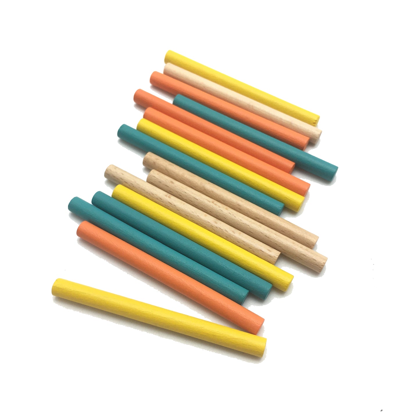 Educational Wooden Toys for Kids, 16 Pieces Pick up Sticks and Ring