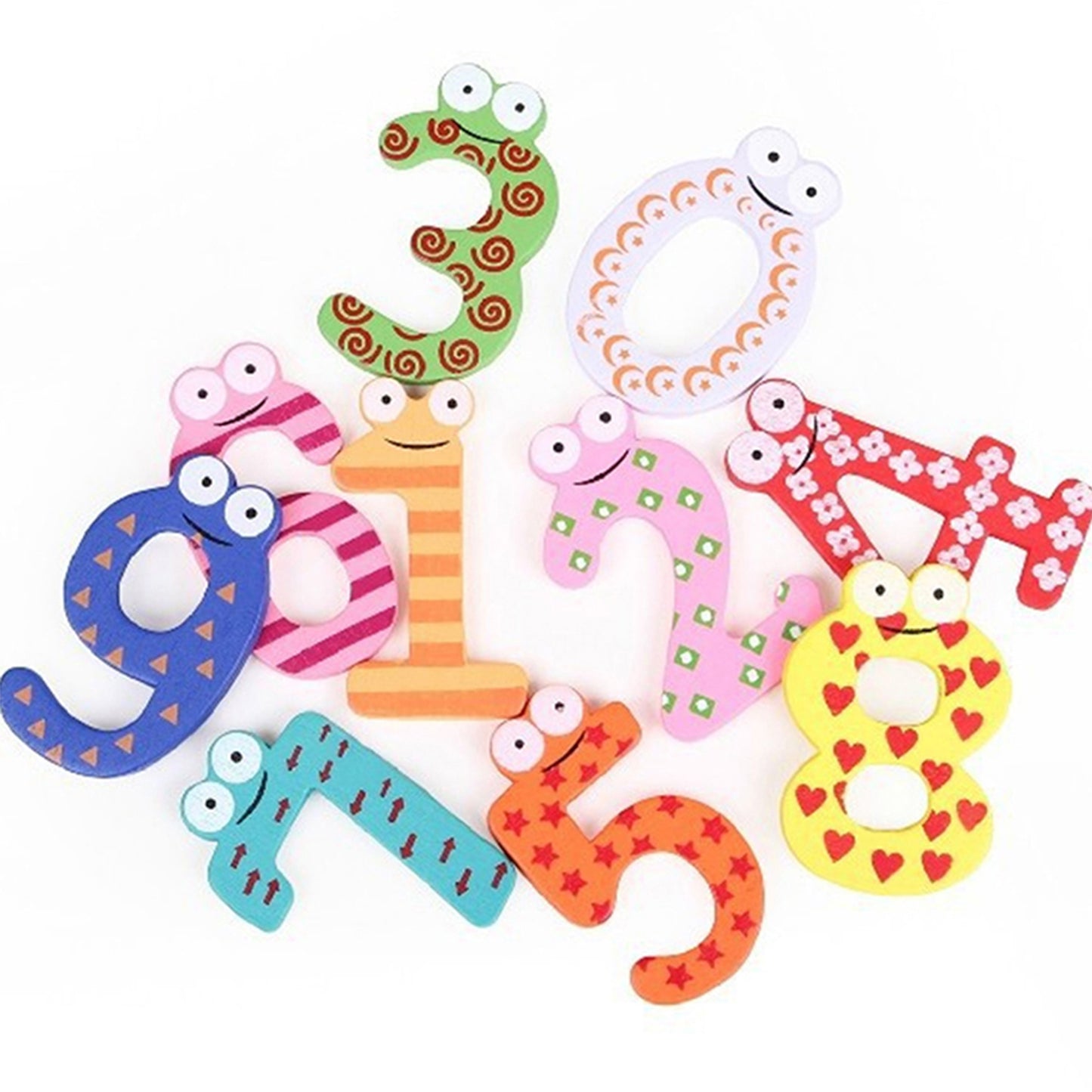 Wooden Magnetic Block with 26 pcs Letters and 15 pcs Number
