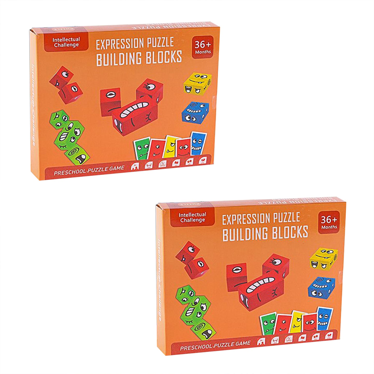 Expressional Matching Block Puzzle Cubes