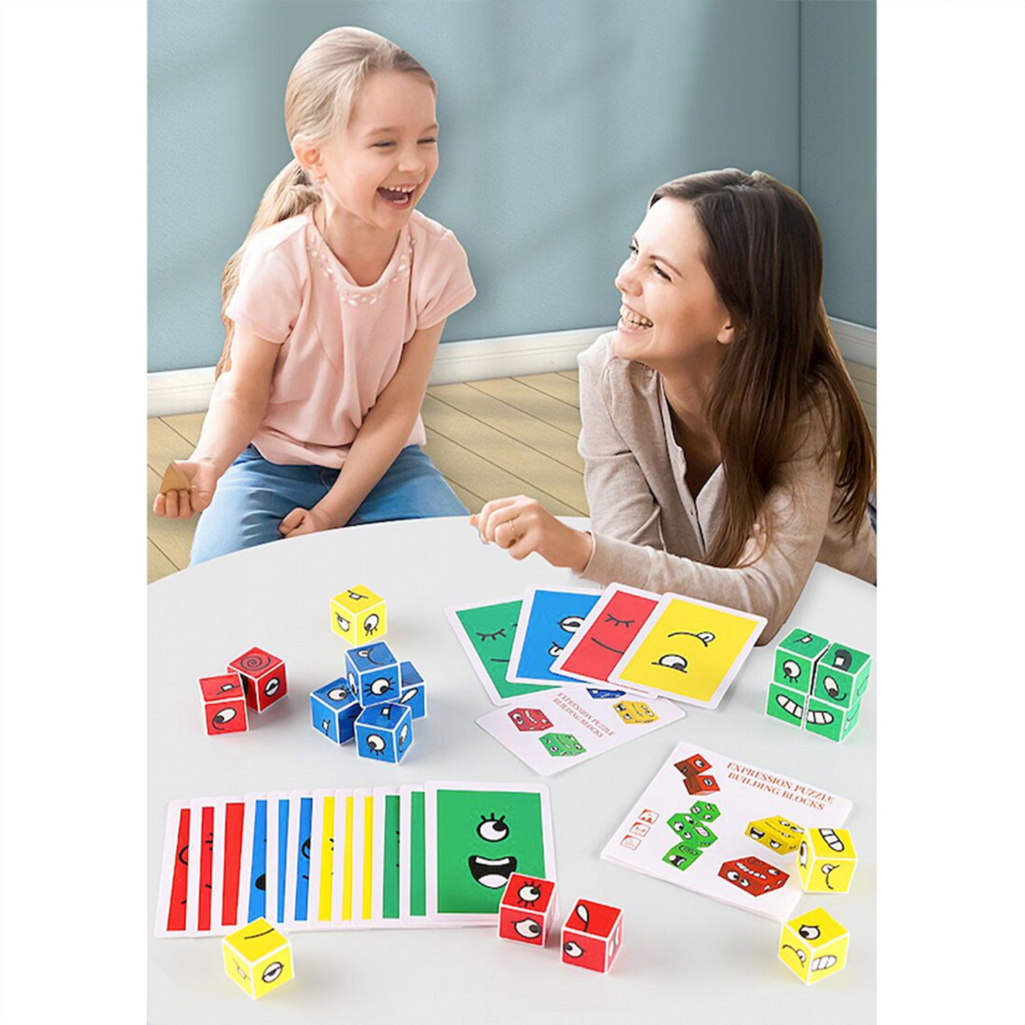 Expressional Matching Block Puzzle Cubes