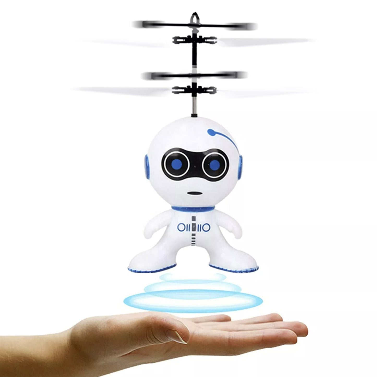Hand Operated Flying Robot Helicopter Toy