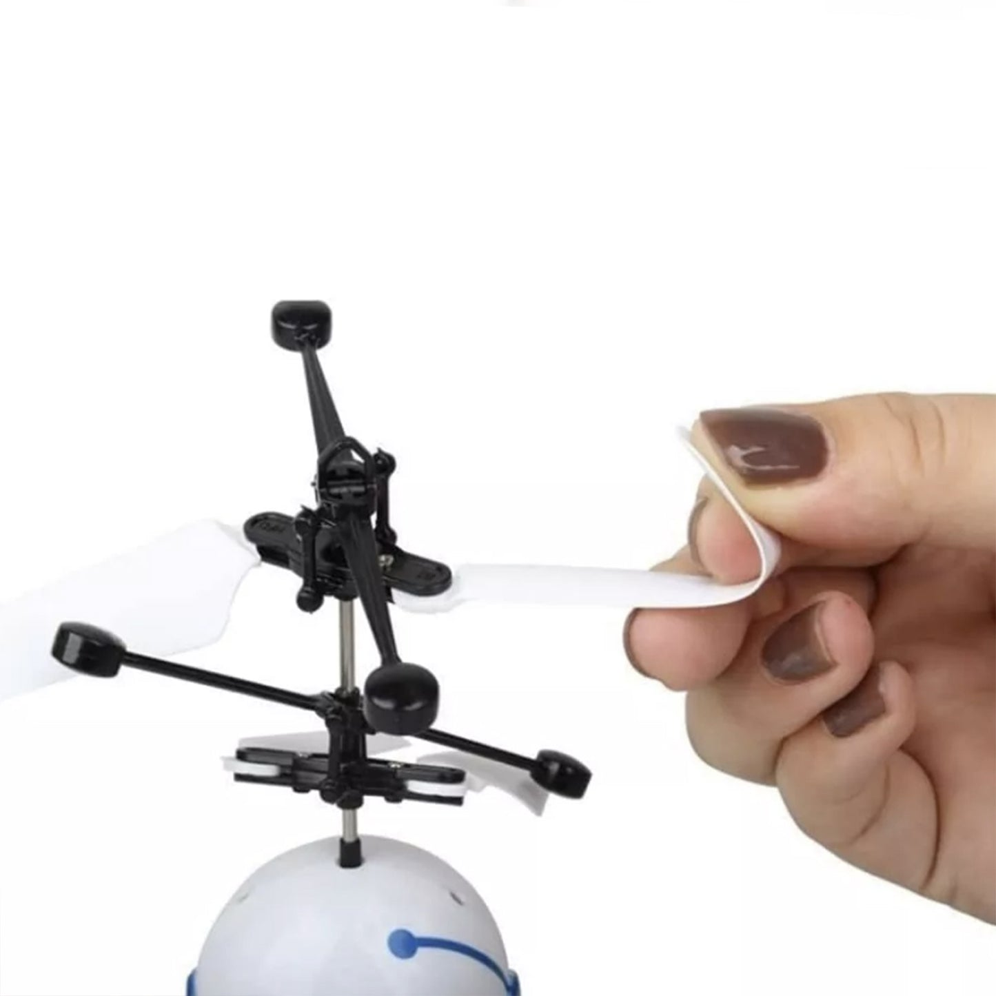 Hand Operated Flying Robot Helicopter Toy
