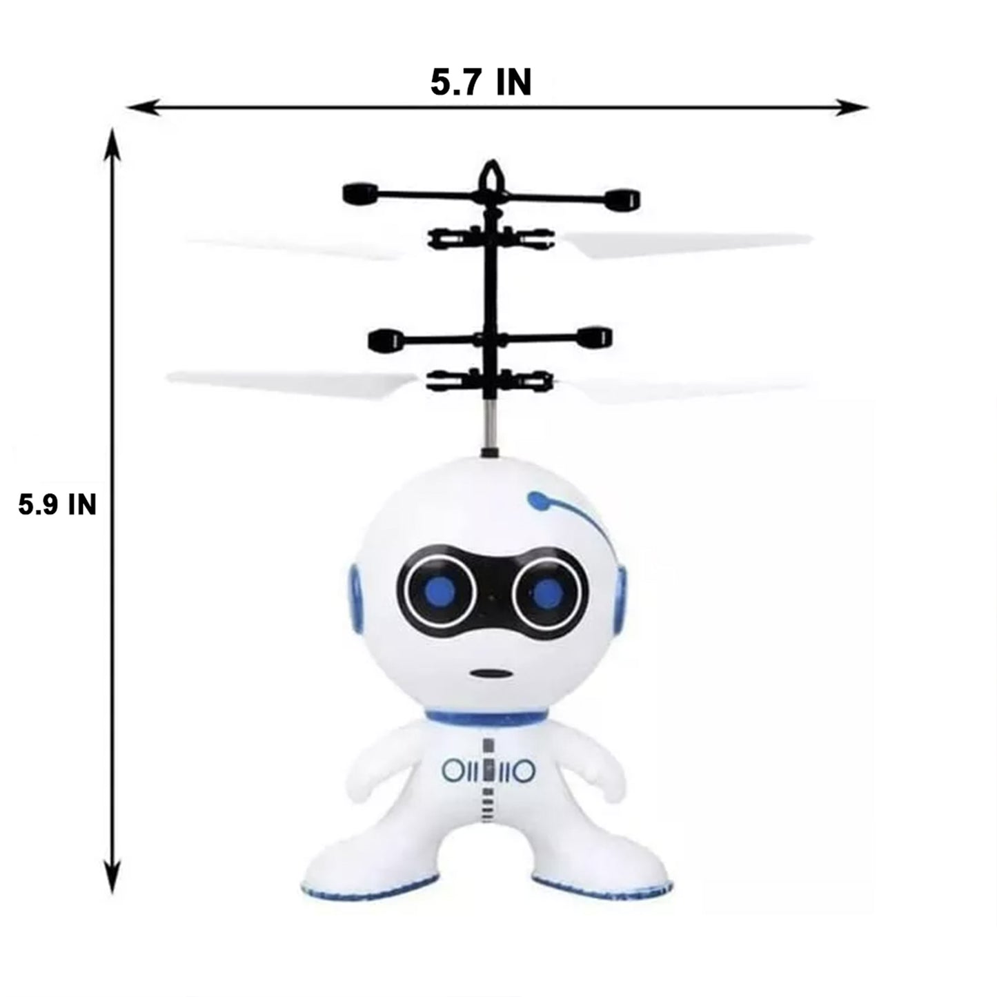 Hand Operated Flying Robot Helicopter Toy