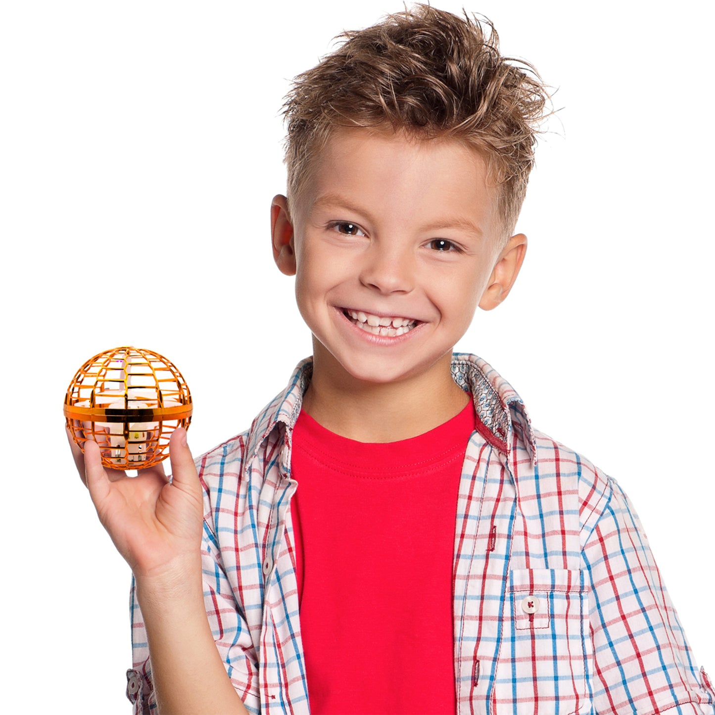 Hand Operated Flying LED Orb Ball Toy with Boomerang Effect for Indoors and Outdoors