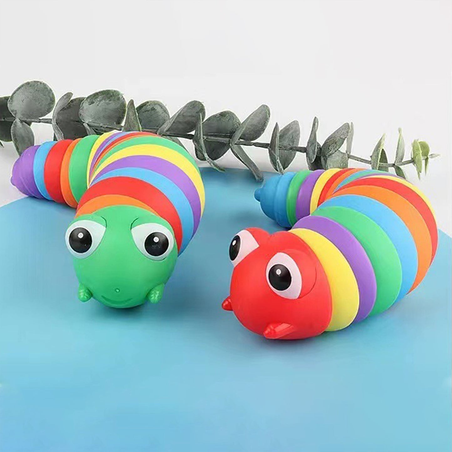 7" Wiggle Sensory Caterpillars Toy, Cute Fidget Toy for Kids & Adult, Toddler Birthday Gifts