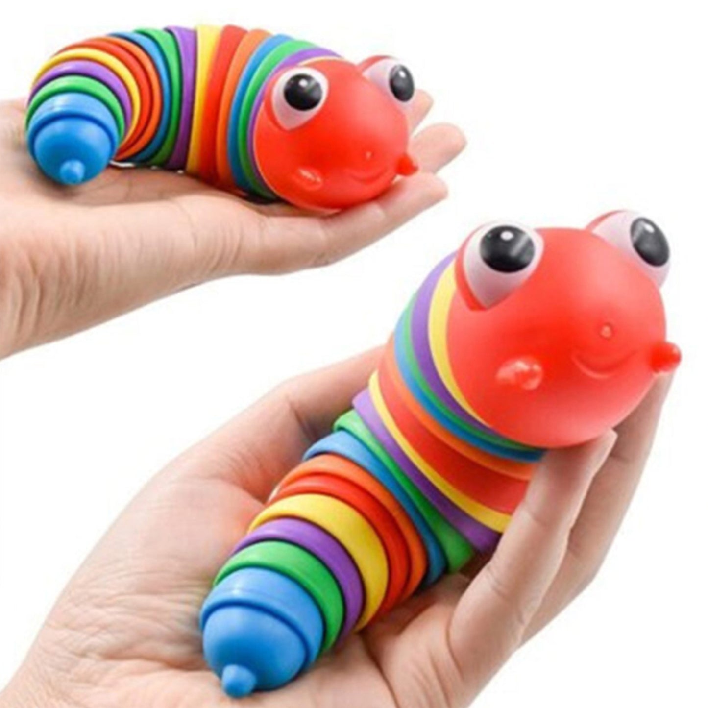 7" Wiggle Sensory Caterpillars Toy, Cute Fidget Toy for Kids & Adult, Toddler Birthday Gifts