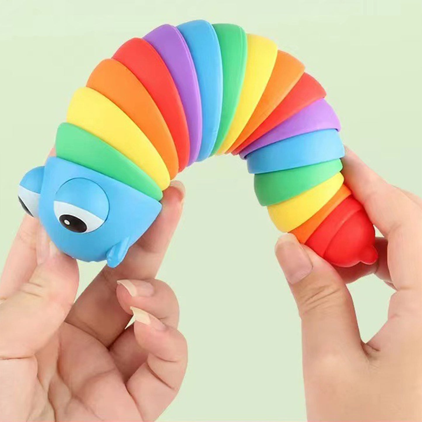 7" Wiggle Sensory Caterpillars Toy, Cute Fidget Toy for Kids & Adult, Toddler Birthday Gifts