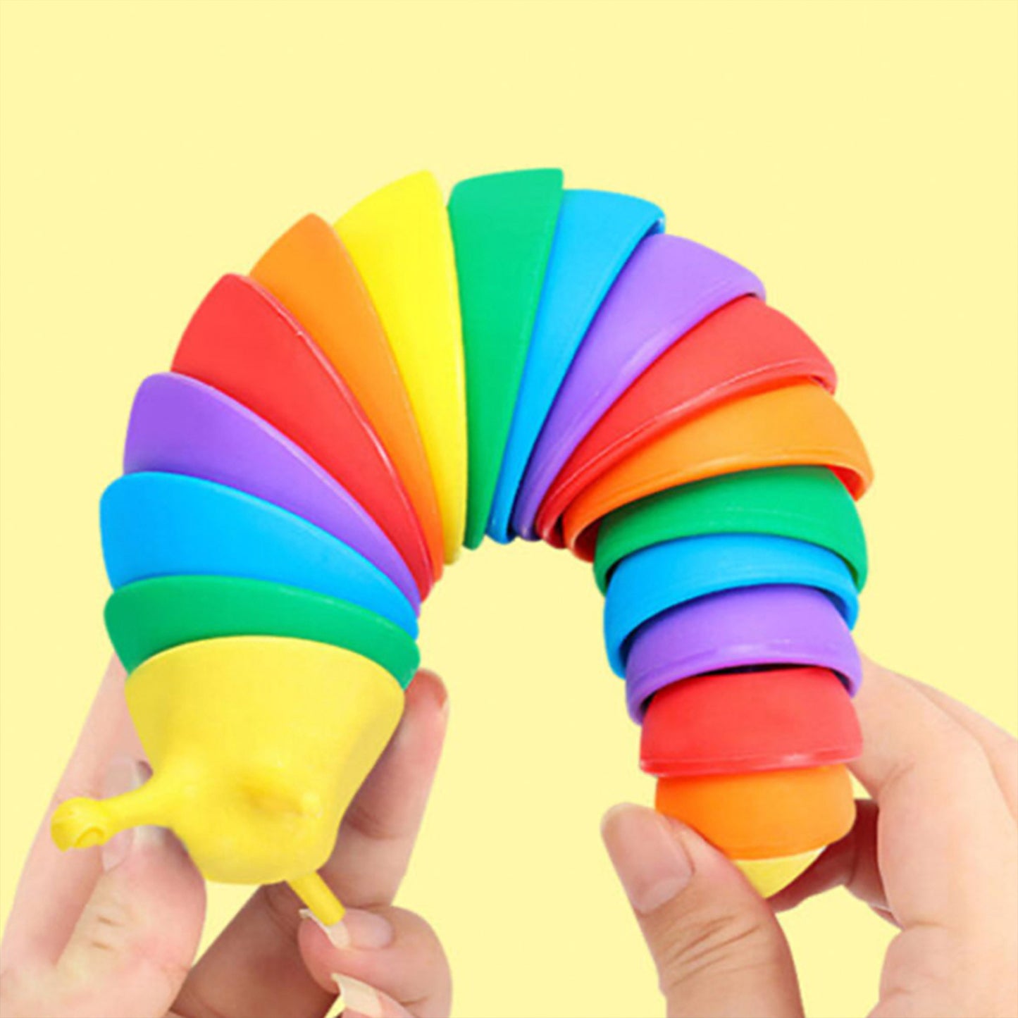 7" Wiggle Sensory Slug Toy, Cute Fidget Toy for Kids & Adult, Toddler Birthday Gifts