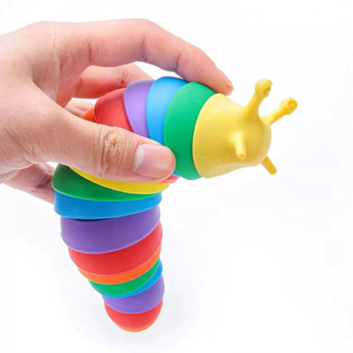 7" Wiggle Sensory Slug Toy, Cute Fidget Toy for Kids & Adult, Toddler Birthday Gifts