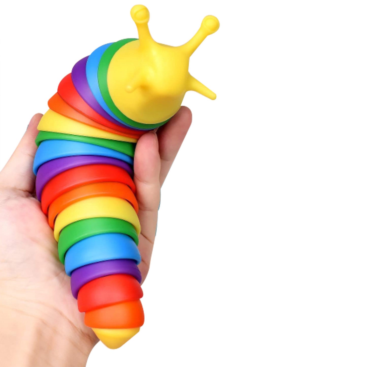 7" Wiggle Sensory Slug Toy, Cute Fidget Toy for Kids & Adult, Toddler Birthday Gifts