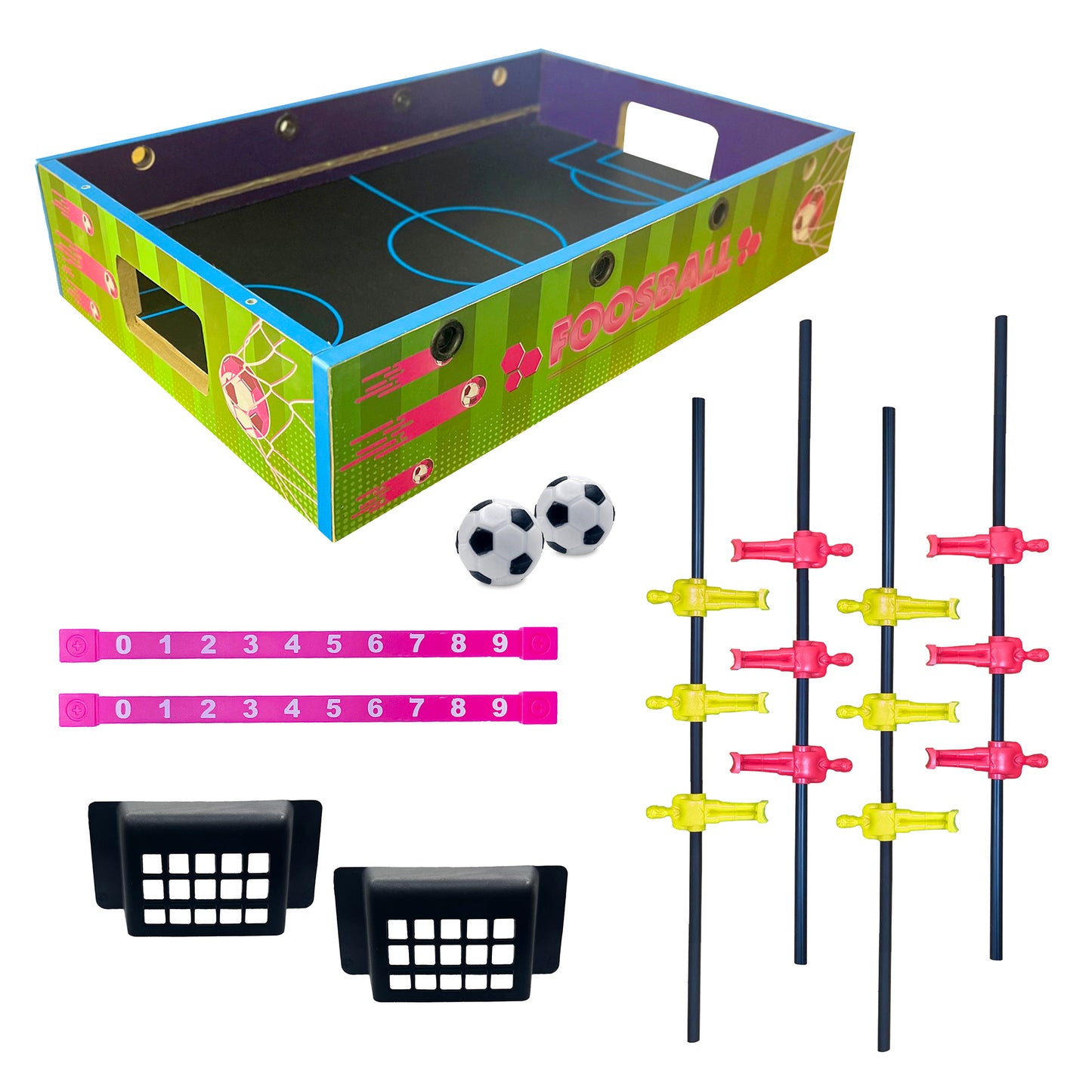 Football/Soccer Game Toy with LED Light, 2 Players Party Game