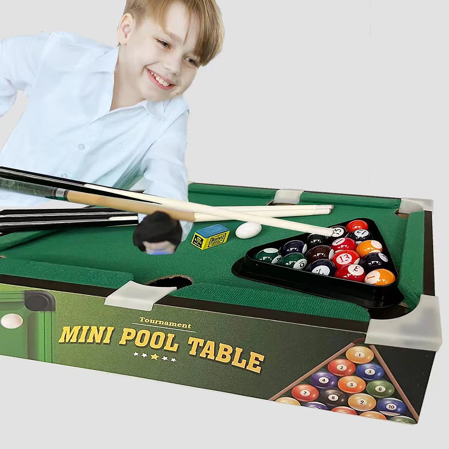 Mini Pool Table Game Toy, 2 Players Billboard Game