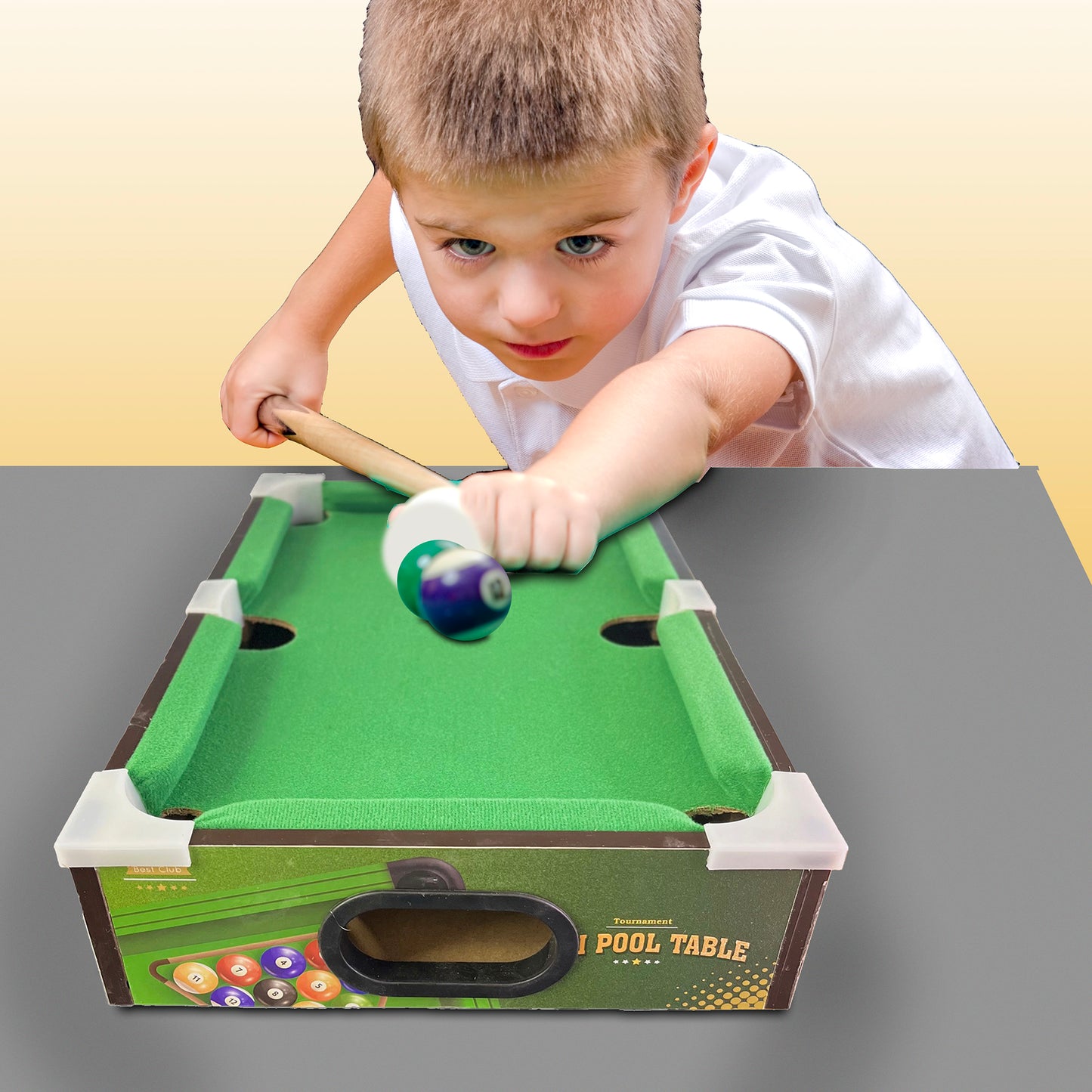 Mini Pool Table Game Toy, 2 Players Billboard Game