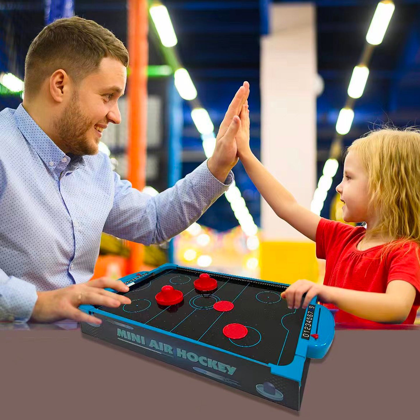 Mini Air Hockey Game Toy, 2 Players Party Game
