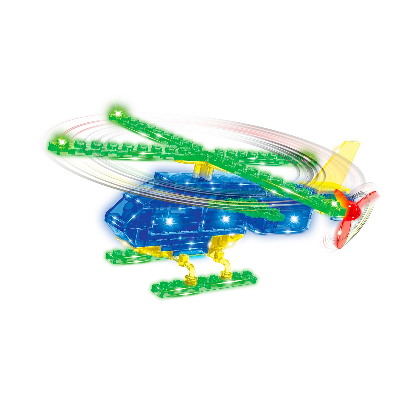 Gleam Bricks 55 Pieces 3 in 1 Helicopter Model Toy for 6+ Aged Kids