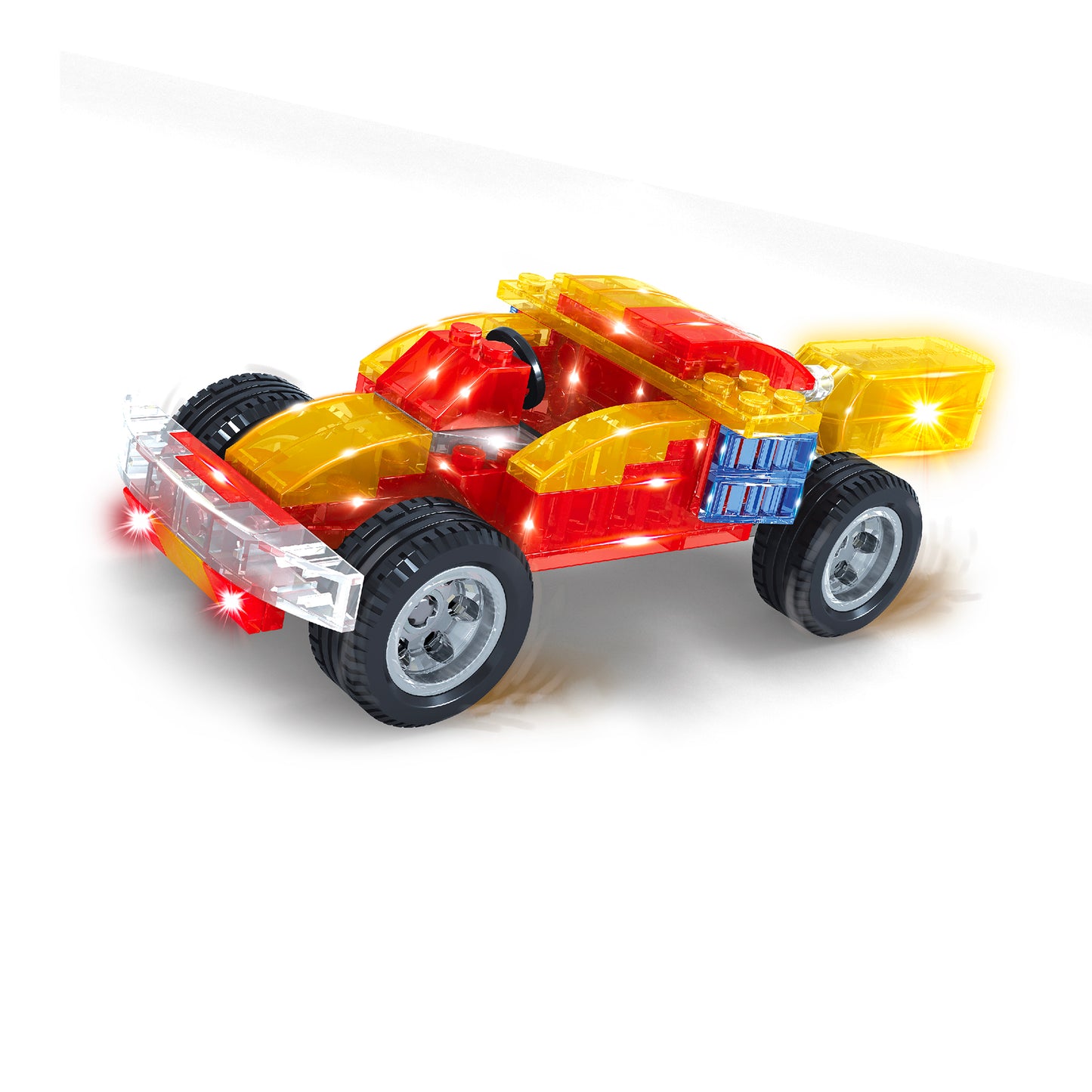 Gleam Bricks 94 Pieces 3 in 1 Race Car Model Toy for 6+ Aged Kids