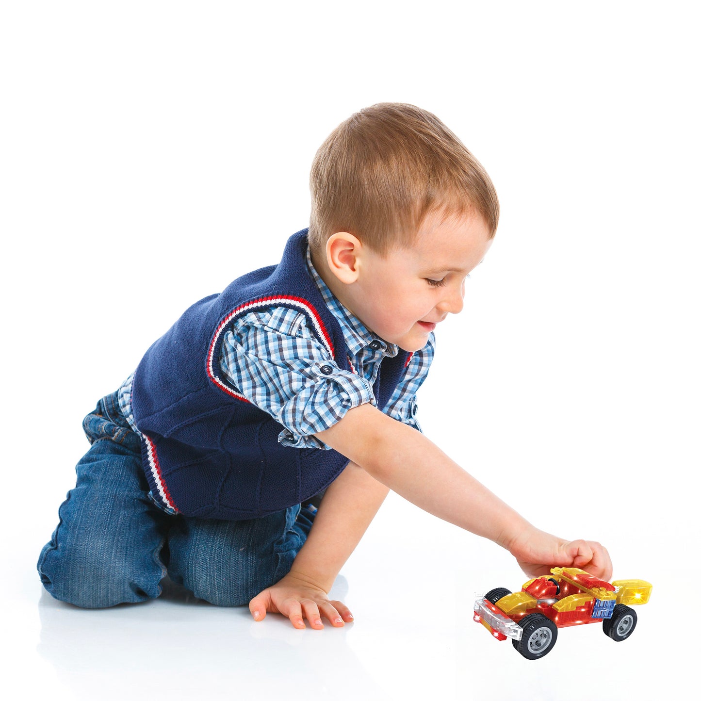 Gleam Bricks 94 Pieces 3 in 1 Race Car Model Toy for 6+ Aged Kids