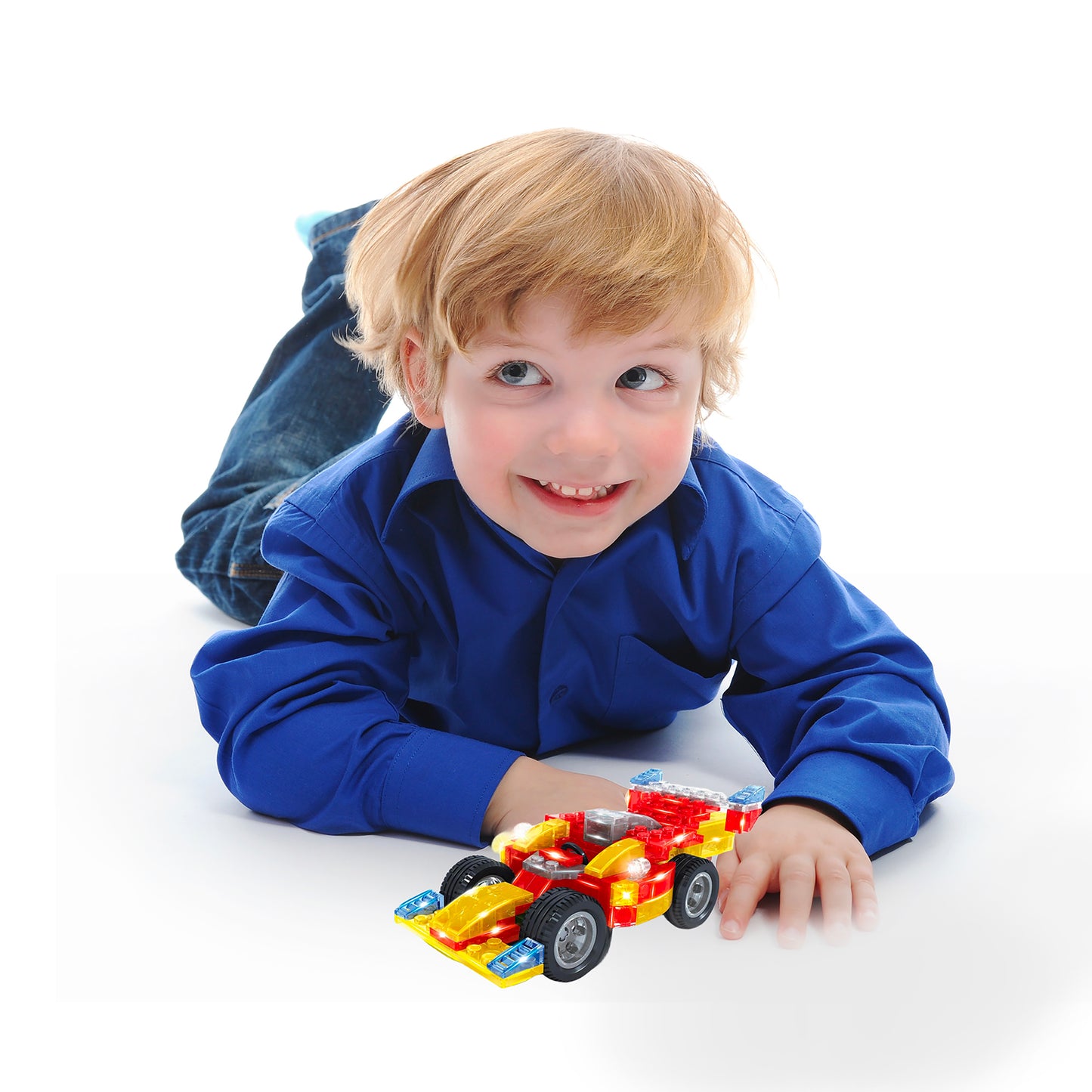 Gleam Bricks 94 Pieces 3 in 1 Race Car Model Toy for 6+ Aged Kids