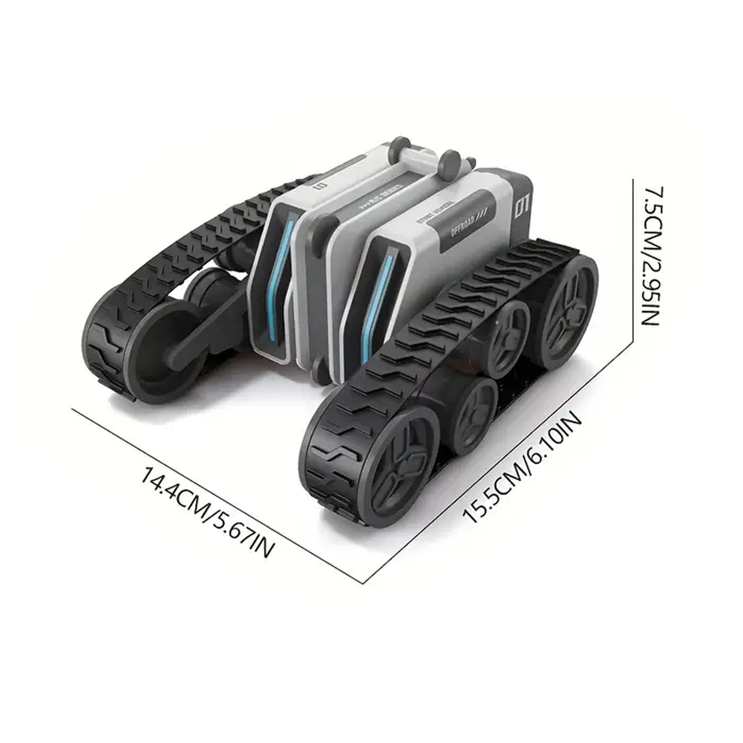 Remote Control Radio-controlled Car, 360 Angles Driving Double-Sided Stunt Car with Rotating Lights, Birthday Gift for Kids