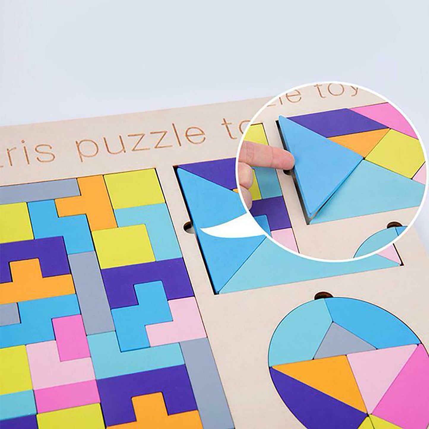 3 in 1 Tengram Wooden Board Learning Puzzle for Kids