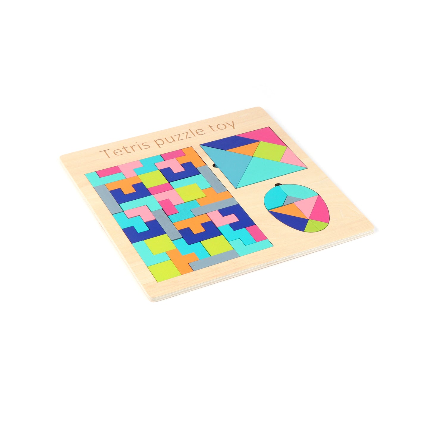 3 in 1 Tengram Wooden Board Learning Puzzle for Kids