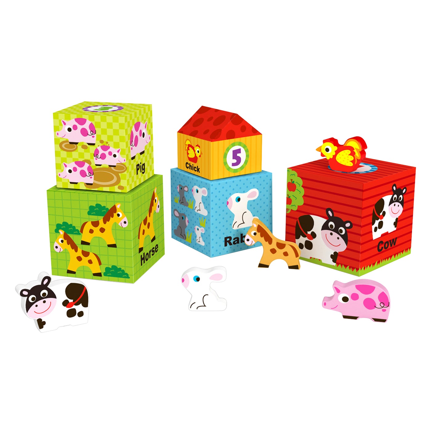 Colorful Nesting Box Farm