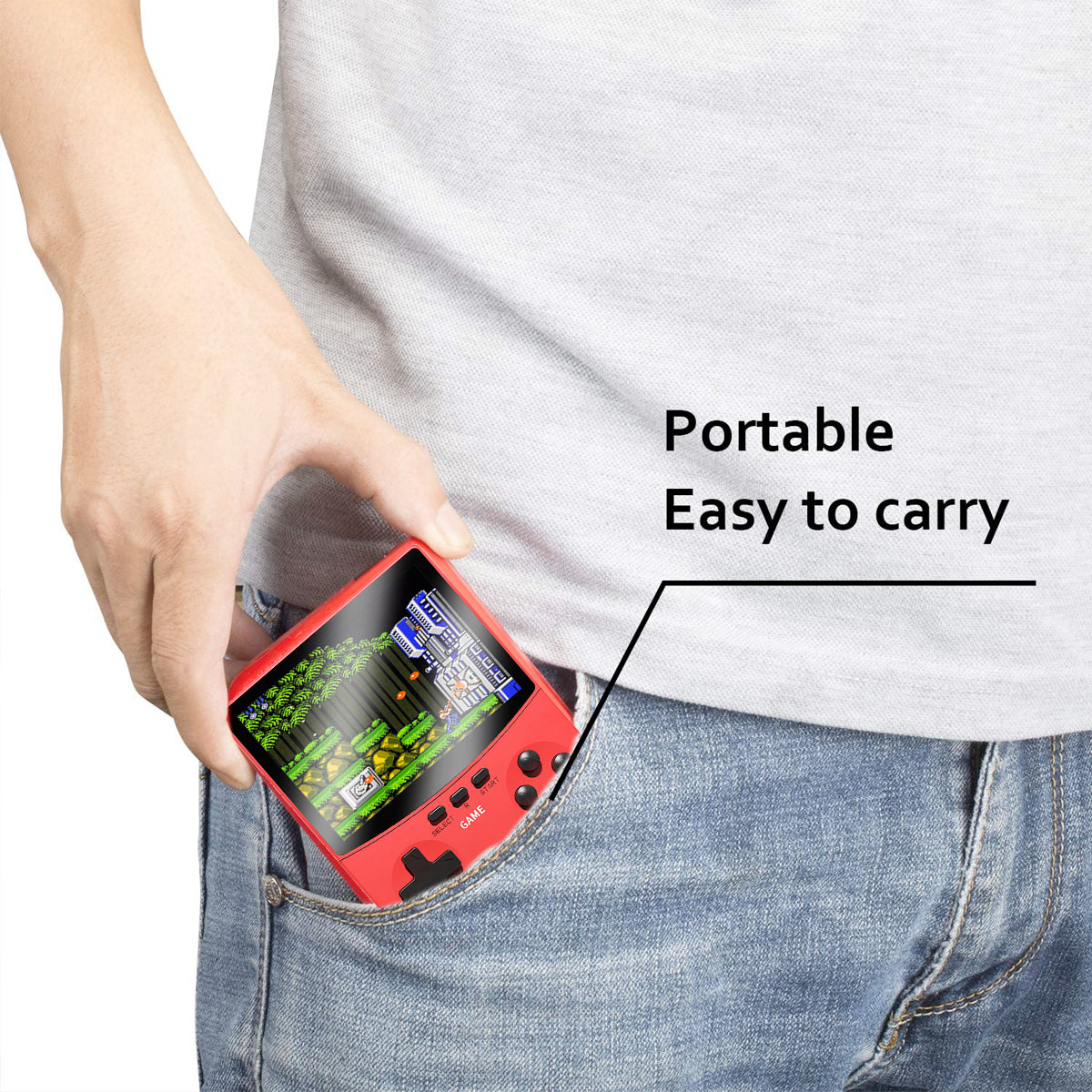 500 Retro Classic Handheld Video Games Game Console with Power Bank