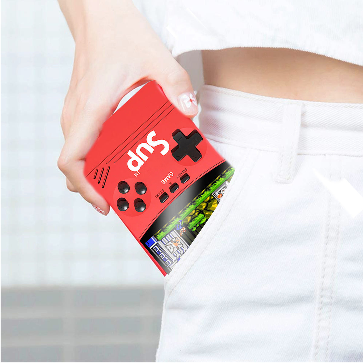 500 Retro Classic Handheld Video Games Game Console with Power Bank