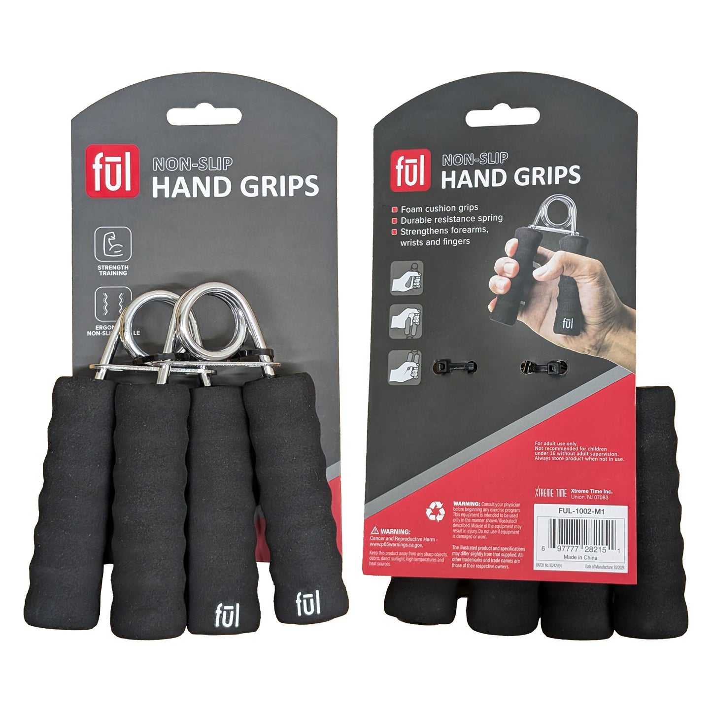 2 PACK - Fitness Non-Slip Hand Grips