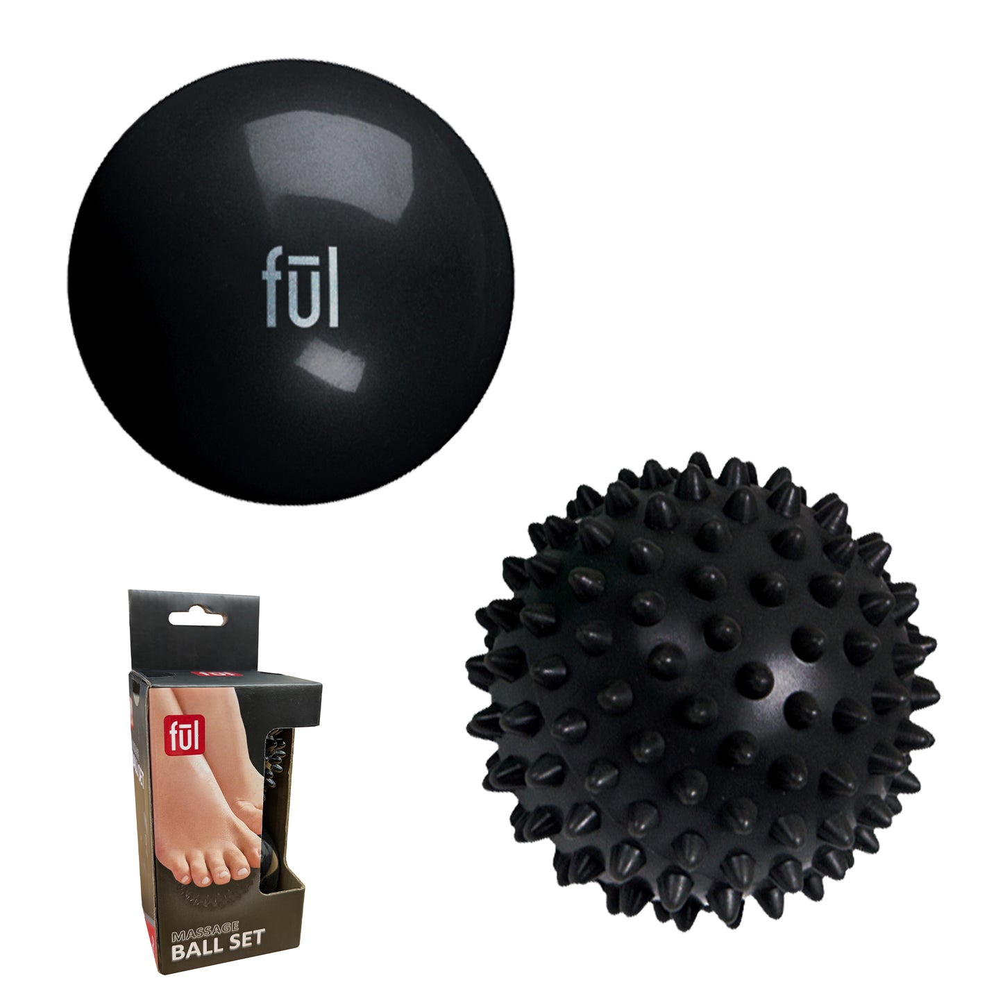 Black Massage Ball Set(2 Pieces)
