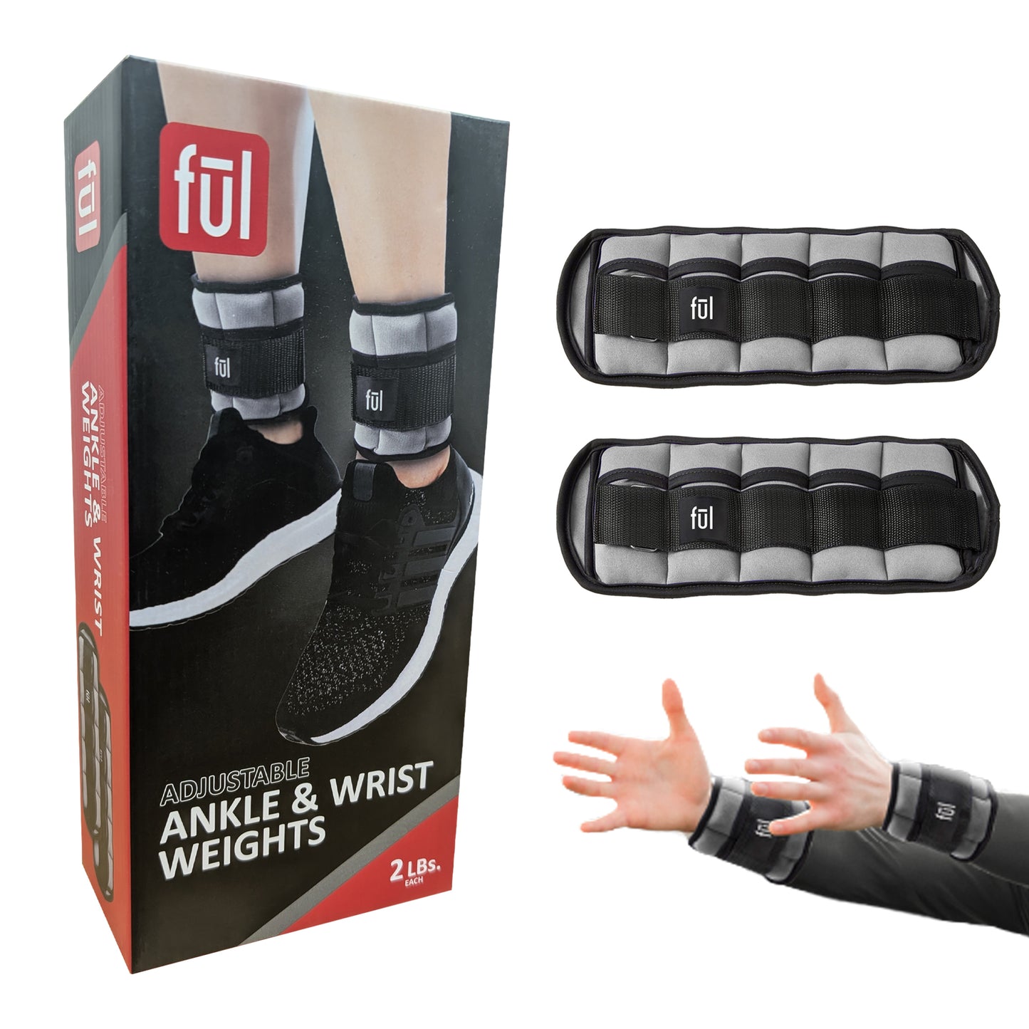 Adjustable Ankle & Wrist Weights (2 LBS. Each)