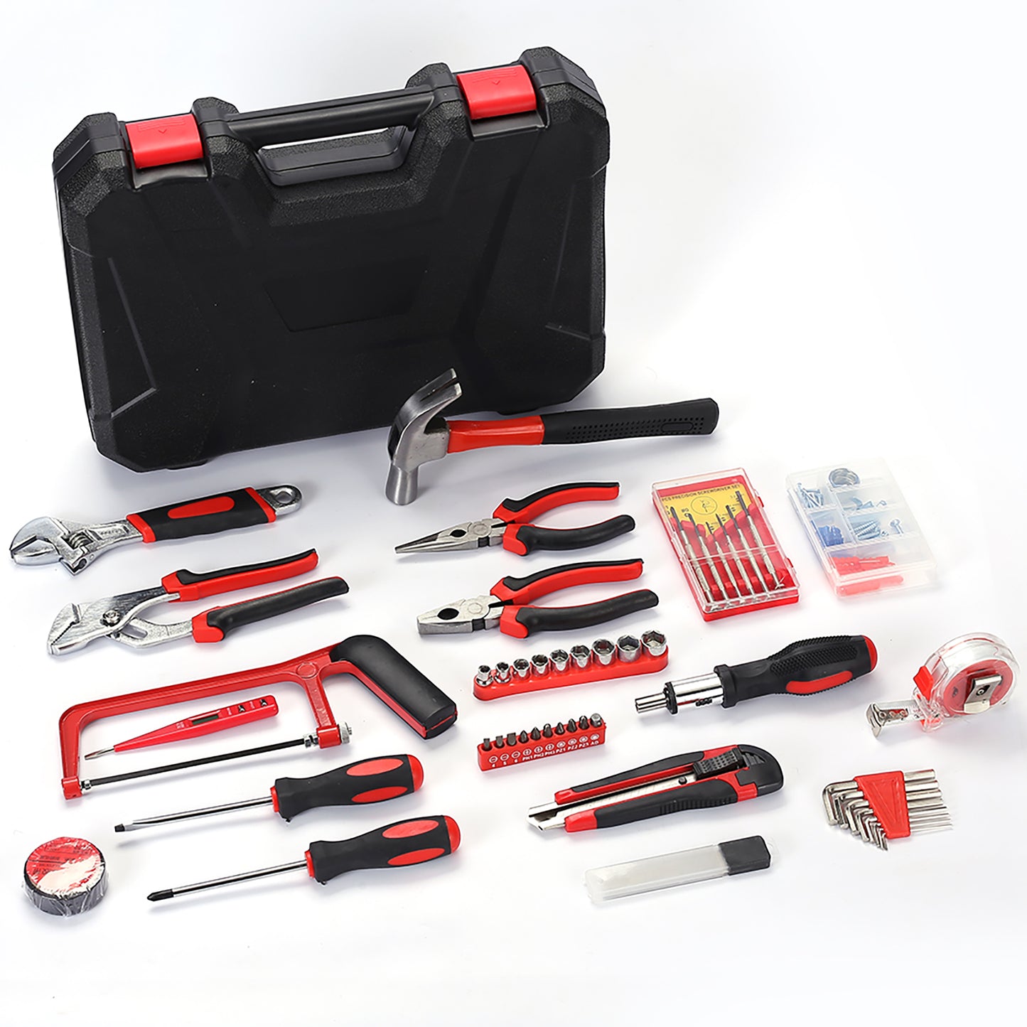 19 Pcs Multi-Function Household Repair Kit Tool Box