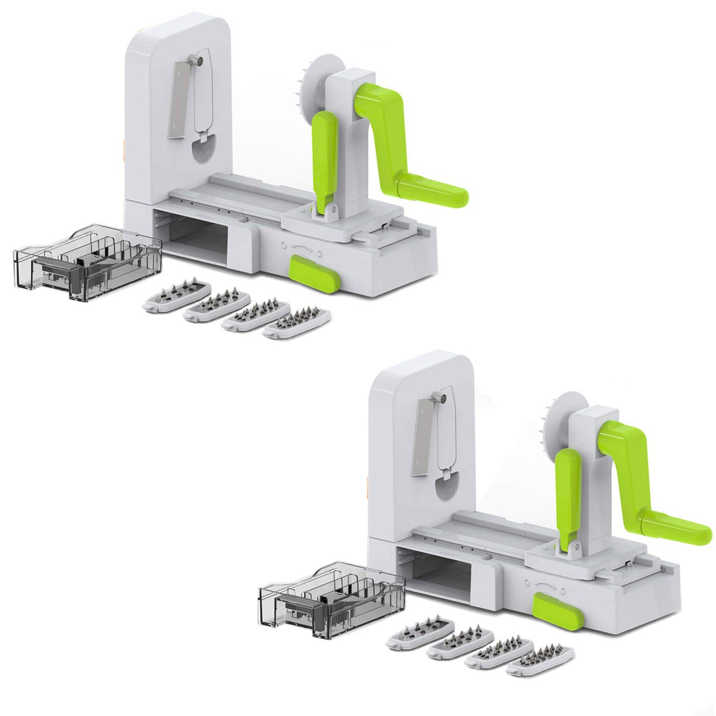 Foldable 5-Blade Spiralizer Set for Easy and Space-Saving Vegetable Preparation