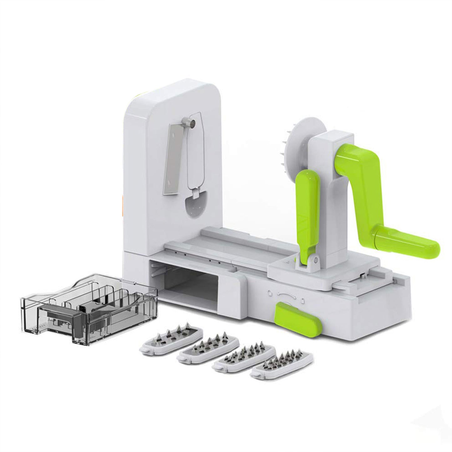 Foldable 5-Blade Spiralizer Set for Easy and Space-Saving Vegetable Preparation