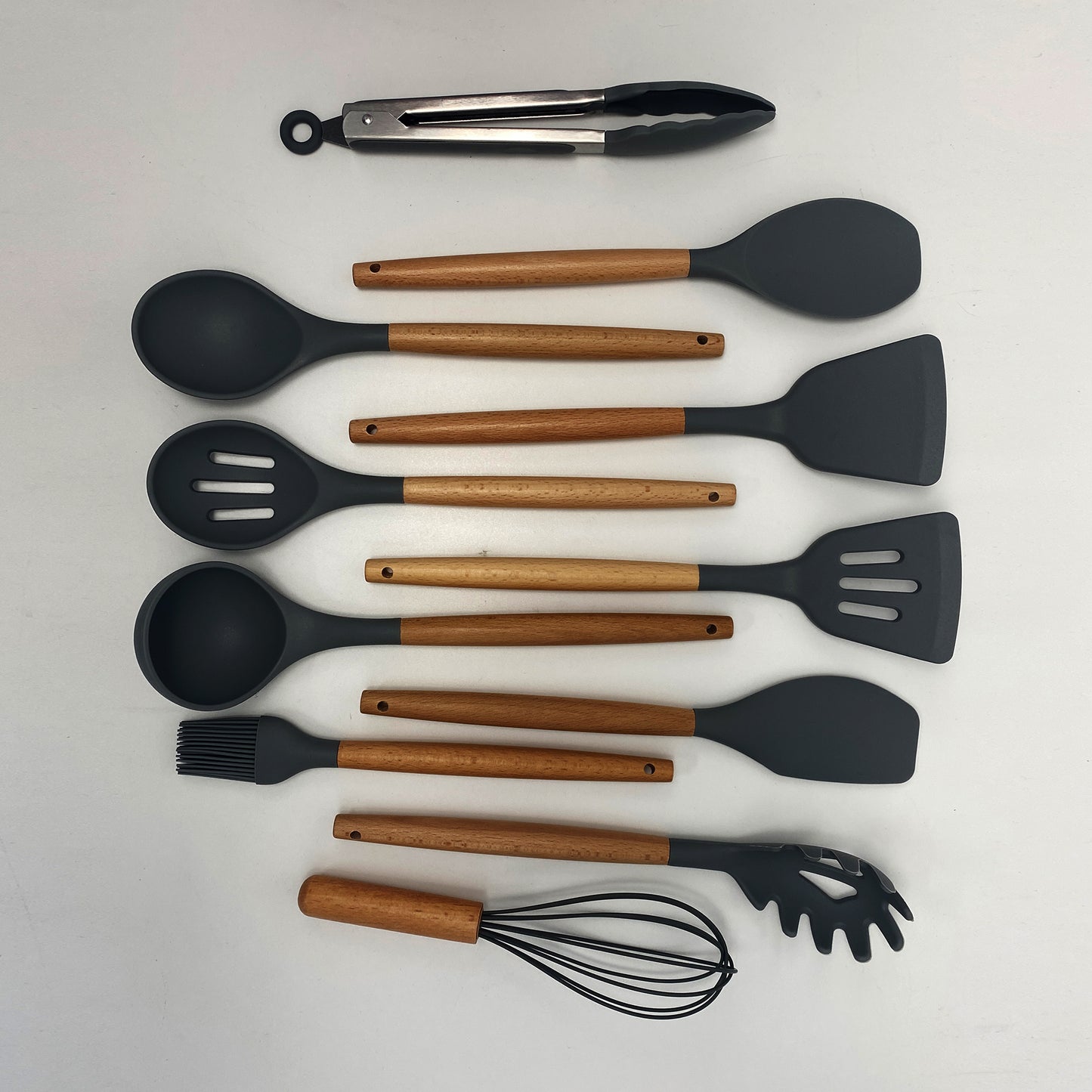 Premium 19-Piece Cooking Utensils and Knife Block Set with Mini Cutting Board