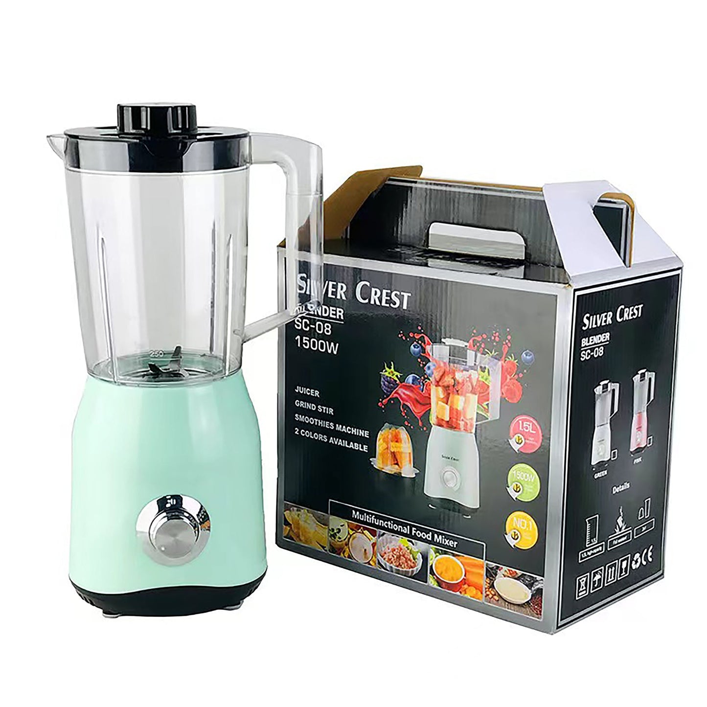 PowerBlend 1500W Blender, 1.5L Capacity, 2 Speeds