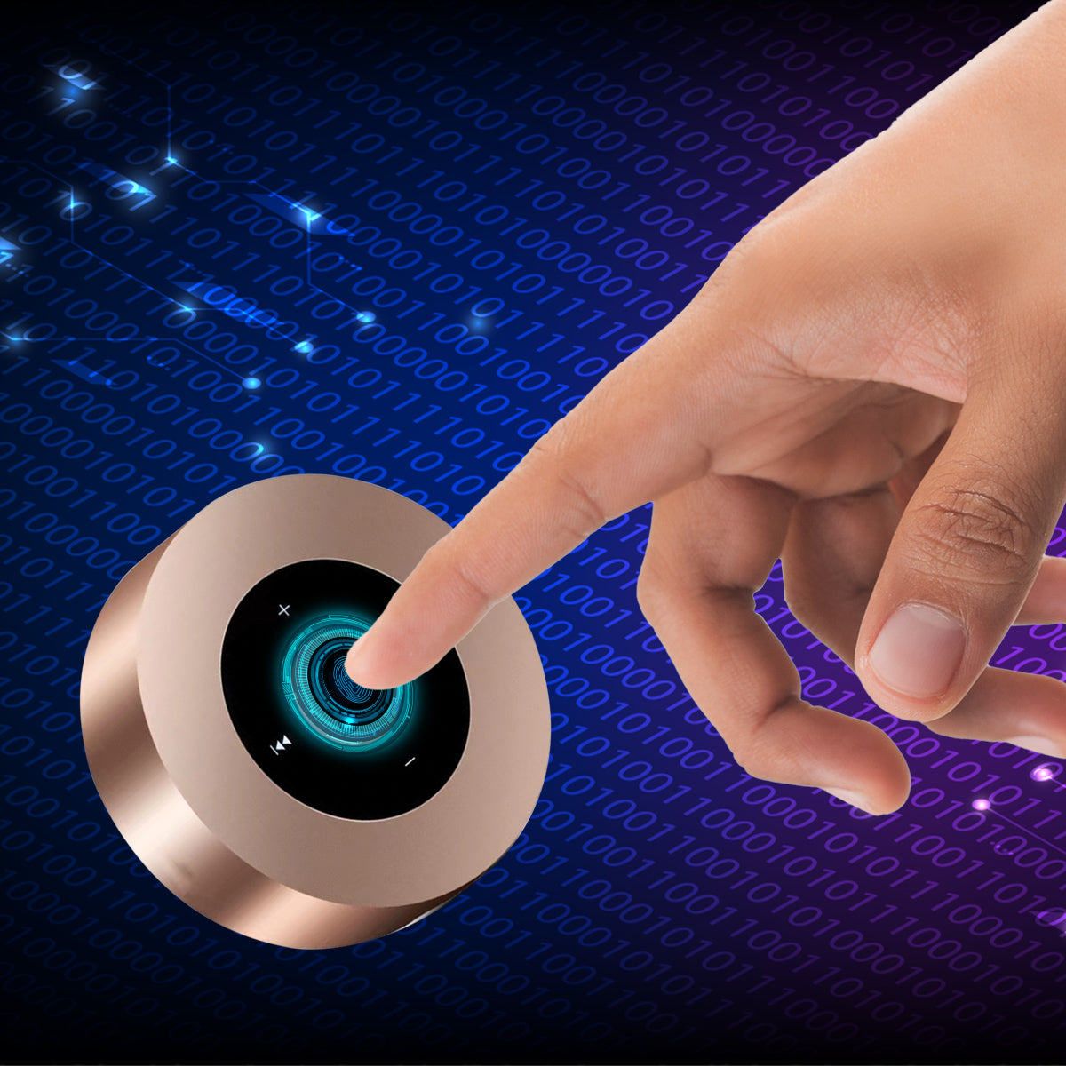 Screen Smart Touch Portable Wireless Bluetooth Speaker
