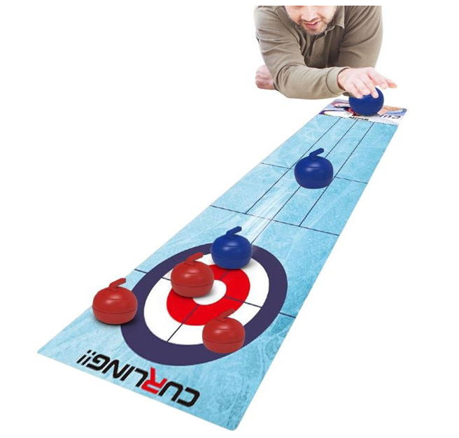 Curling Table Game for Family Party, Curling Boardgame for Kids, Multi Players Indoor Table Game