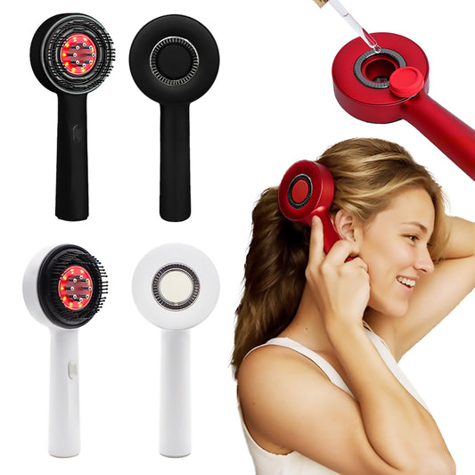 RejuvaFlex Oil Dispensing Massage Brush with Red Light Therapy