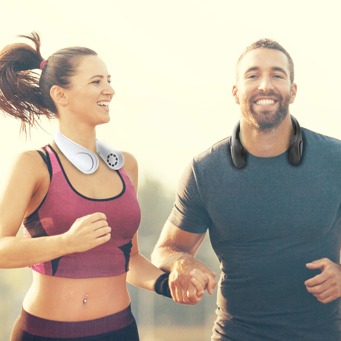 ZTECH 2-in-1 Wearable Neck Fam and Speaker