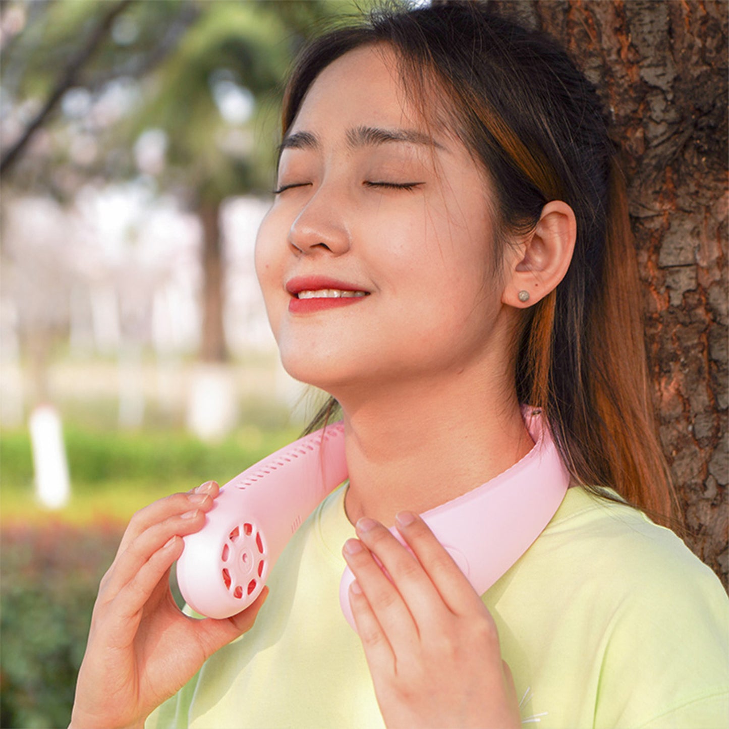 ZTECH 2-in-1 Wearable Neck Fam and Speaker
